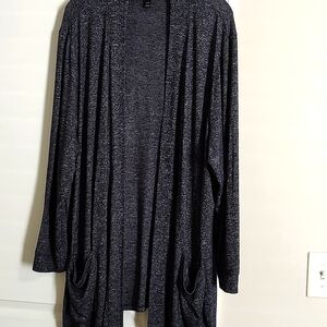 Lane Bryant slouchy navy blue gradient  duster cardigan